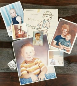 Photos of Matt Morgan from infancy through his teen years courtesy of Matt and Lynne Morgan